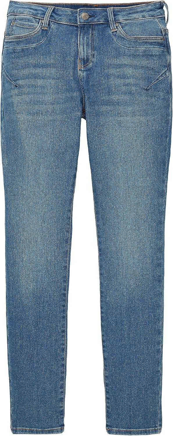 TOM TAILOR Damen Tapered Relaxed Jeans 25W / 30L 10119-used Mid Stone Blue Denim, 25W / 30L 10119-us