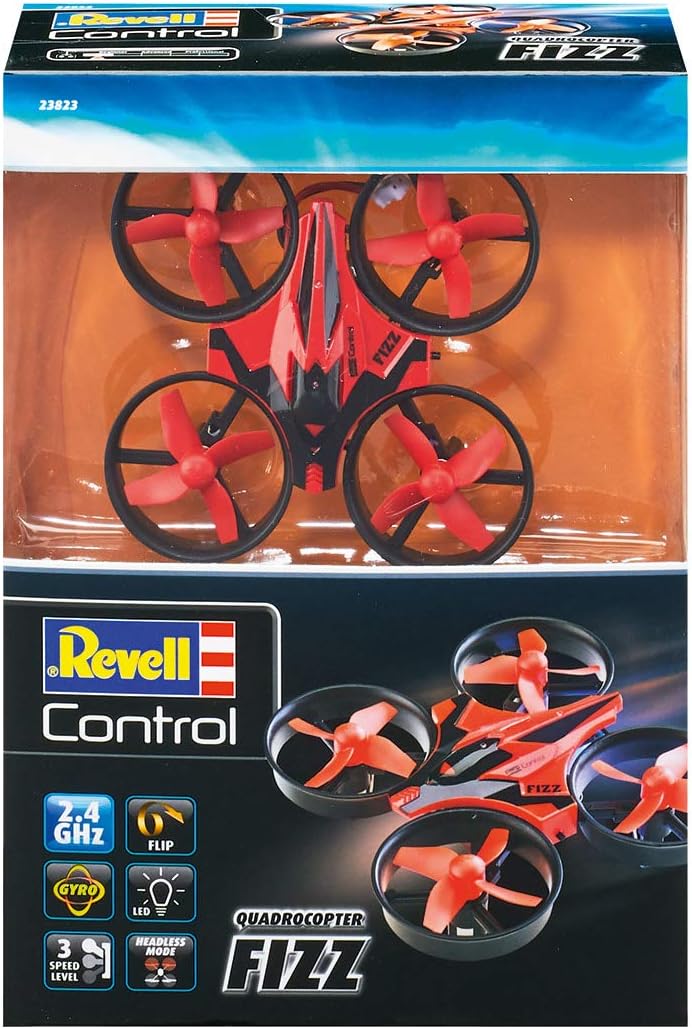 Revell Control 23823 RC Quadcopter Fizz, 4-Kanal GHz-Fernsteuerung, einfach zu fliegen, Gyro, Rotors