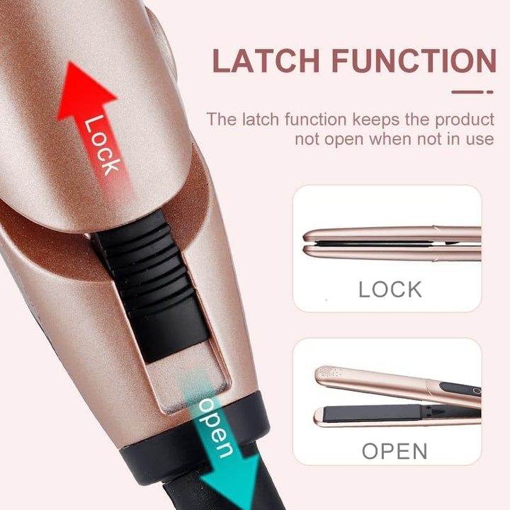Haarglätter, JAETON Professioneller Keramik Glätteisen Haarglätter zum Glätten, Locken und zum Erzeu