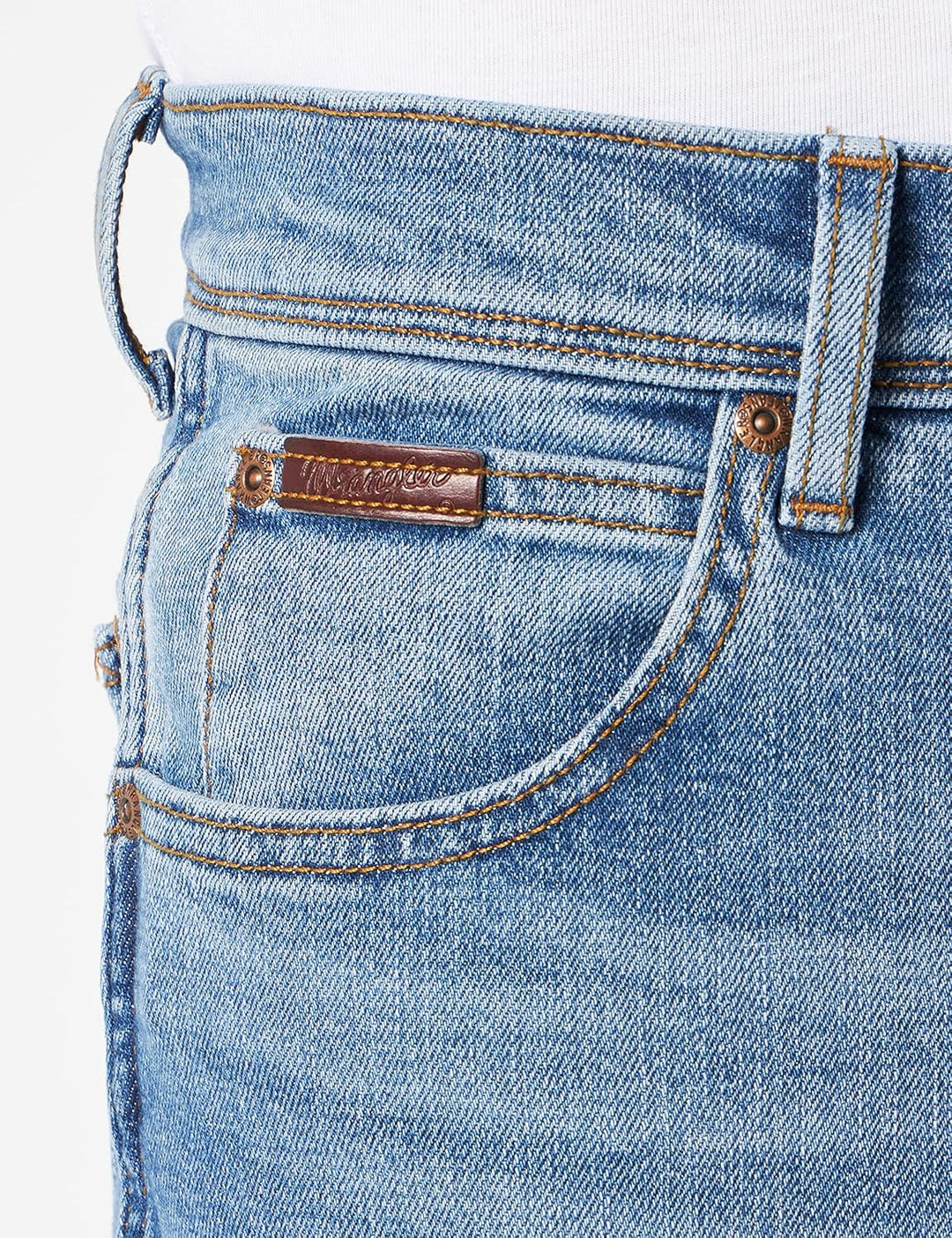 Wrangler Herren Jeans Texas Contrast 33W / 34L Glaston Blue, 33W / 34L Glaston Blue
