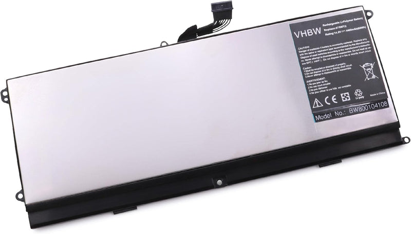 vhbw Li-Polymer Akku 4400mAh (14.8V) kompatibel mit Notebook Laptop Dell L511Z, XPS 15z Ersatz für 0