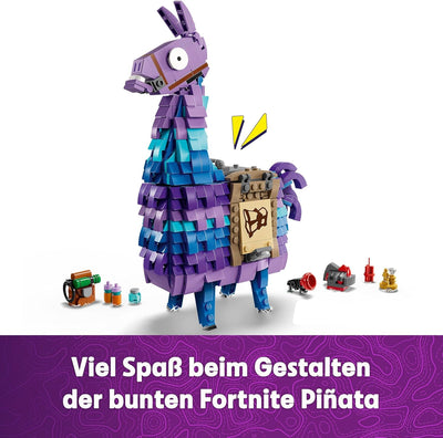 LEGO Fortnite Vorratslama, Spielzeug zum Videospiel, Lama Figur zum Spielen und Ausstellen, Geschenk