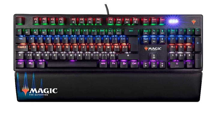 Konix Magic The Gathering Kabelgebundene mechanische Gaming-Tastatur AZERTY - Anti-Ghosting - 20 Lic