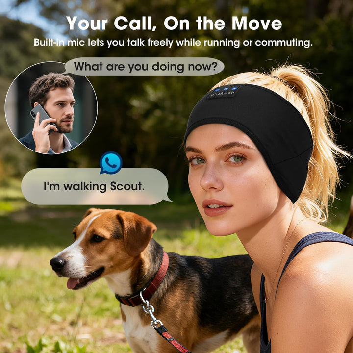LC-dolida Schlafkopfhörer Bluetooth Stirnband Kopfhörer, Schlafkopfhörer Seitenschläfer Schlaf zum K