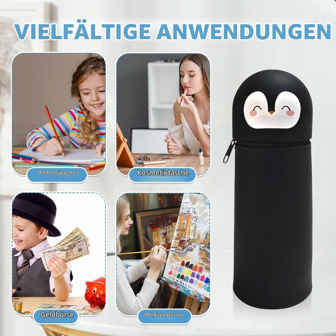 MäPpchen Pinguin FedermäPpchen Kinder Kawaii FedermäPpchen FedermäPpchen, Zweifarbige löschbare Gels