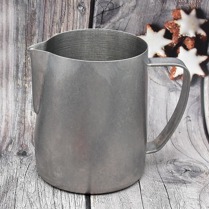 Milchaufschäumkrug, 700 ml, Espresso-Dampfkrug, Edelstahl, Milchaufschäumer, Dampfgarer für Latte Ar