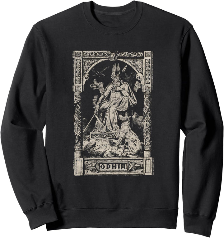 Vintage Viking Odin Wotan Odhin Thor Norse Mythology Loki Sweatshirt