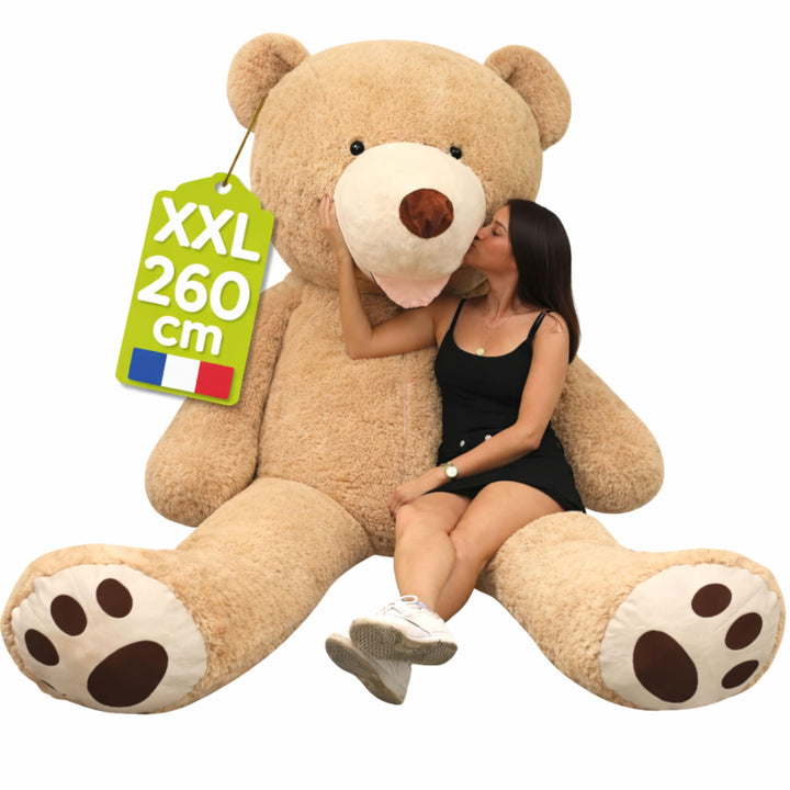Bananair Riesiger XXL-Teddybär (100 bis 340 cm), weich, perfekt für Geburtstag, Weihnachten, Spielze