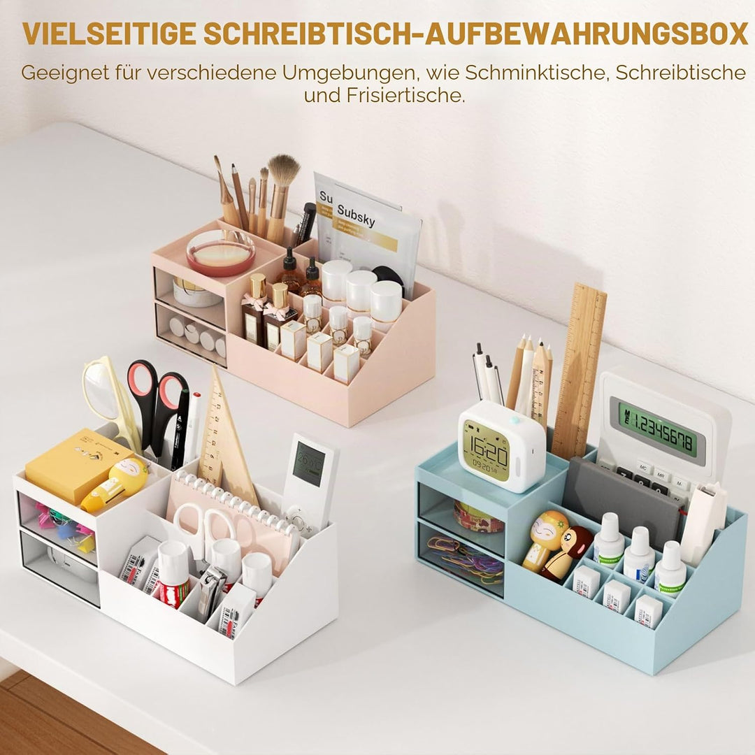 Subsky Make up Organizer mit Schubladen, Multifunktion Schminktisch Organizer Einfache Aufbewahrung