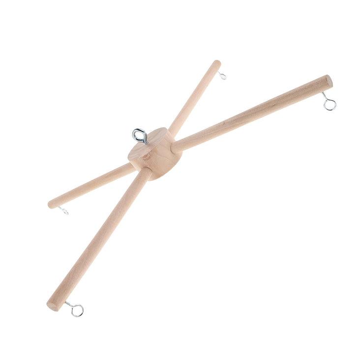 Holz Windspielständer mit Flachem Sockel Mobile Halterung für Kinderzimmer Selbstgemacht Bausatz Bei