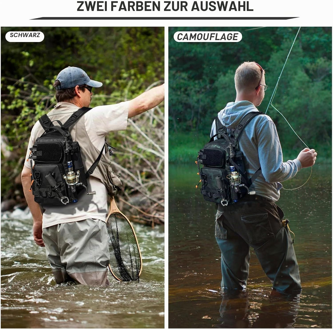 THKFISH Angelwerkzeug-Set, Rucksack und Köderbox mit Ködern, Haken, Sinker-Zubehör-Set, Zange, Fisch