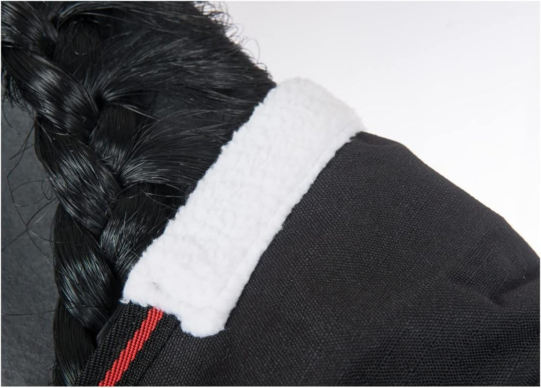 RL24 - Winterdecke 300g Füllung 600D BASICLINE schwarz/rot 115cm Schwarz/Rot 115cm (300g/m² Füllung)