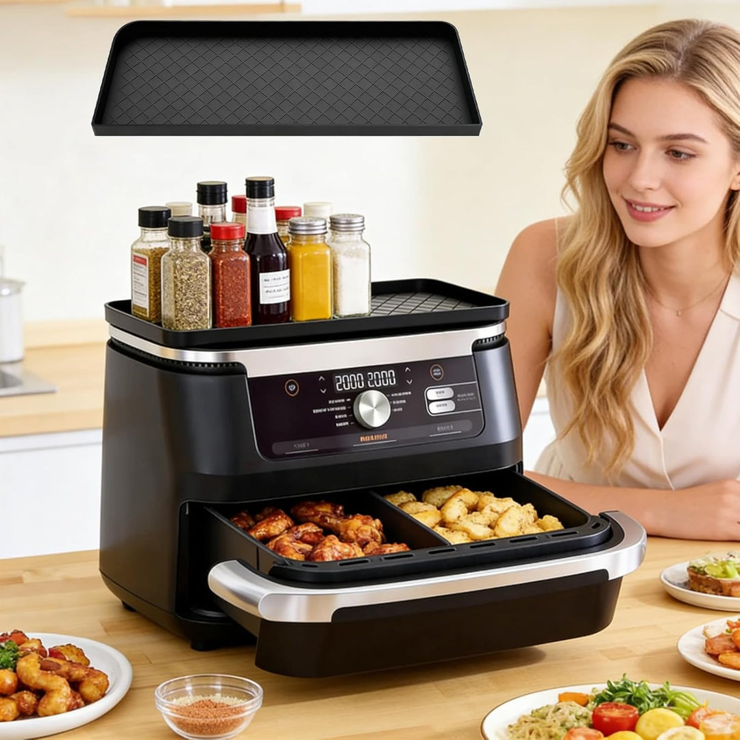 2 Stück Aufbewahrungsregal Aus Silikon Zubehör für Cosori Dual Blaze Twinfry 10L/8,5L, Airfryer Sili