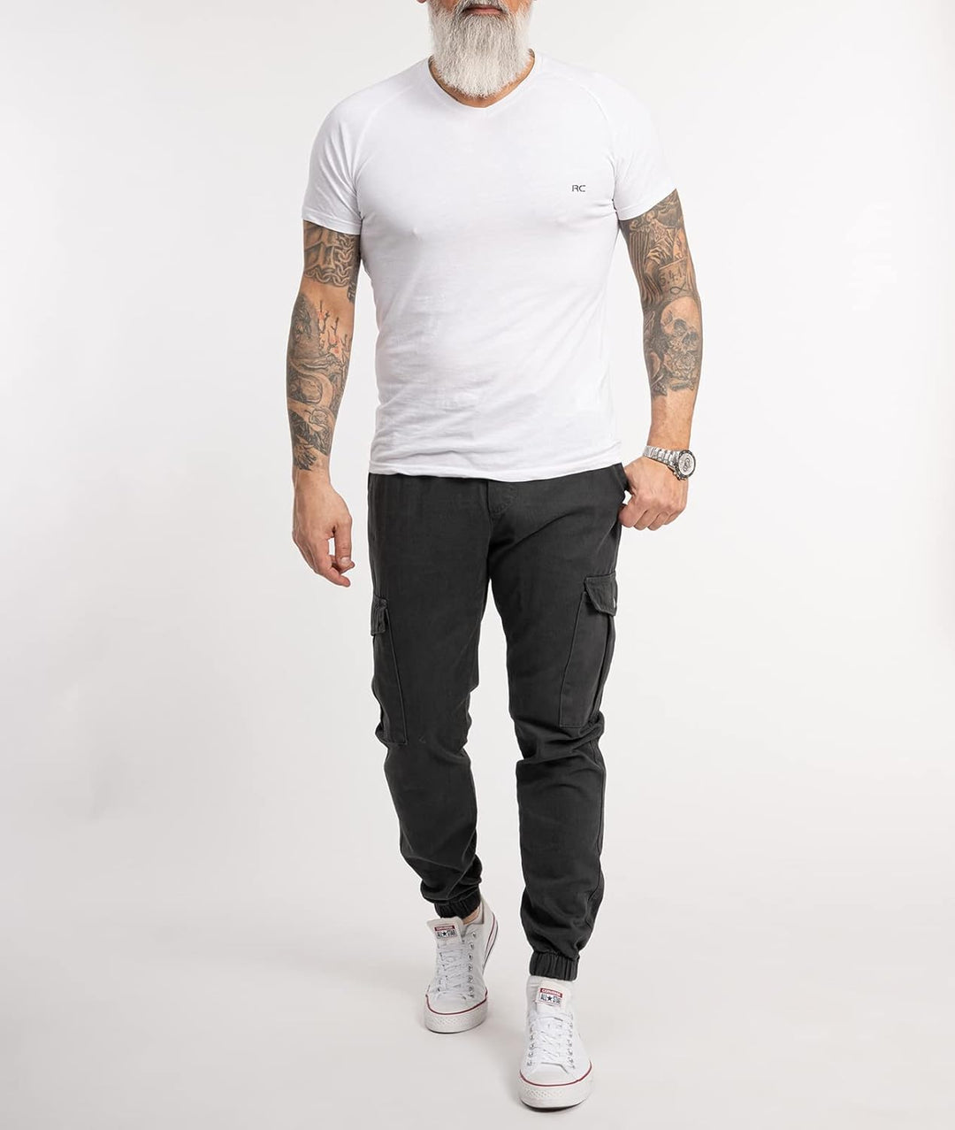 Rock Creek Herren Hose Cargohose RC-2356 29W / 30L Dunkelgrau, 29W / 30L Dunkelgrau