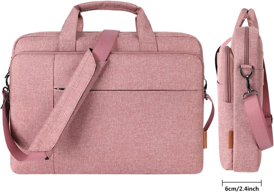 DOMISO 17 Zoll Laptop Tasche Aktentasche Schultertasche Business Wasserdicht Notebooktasche für 17-1