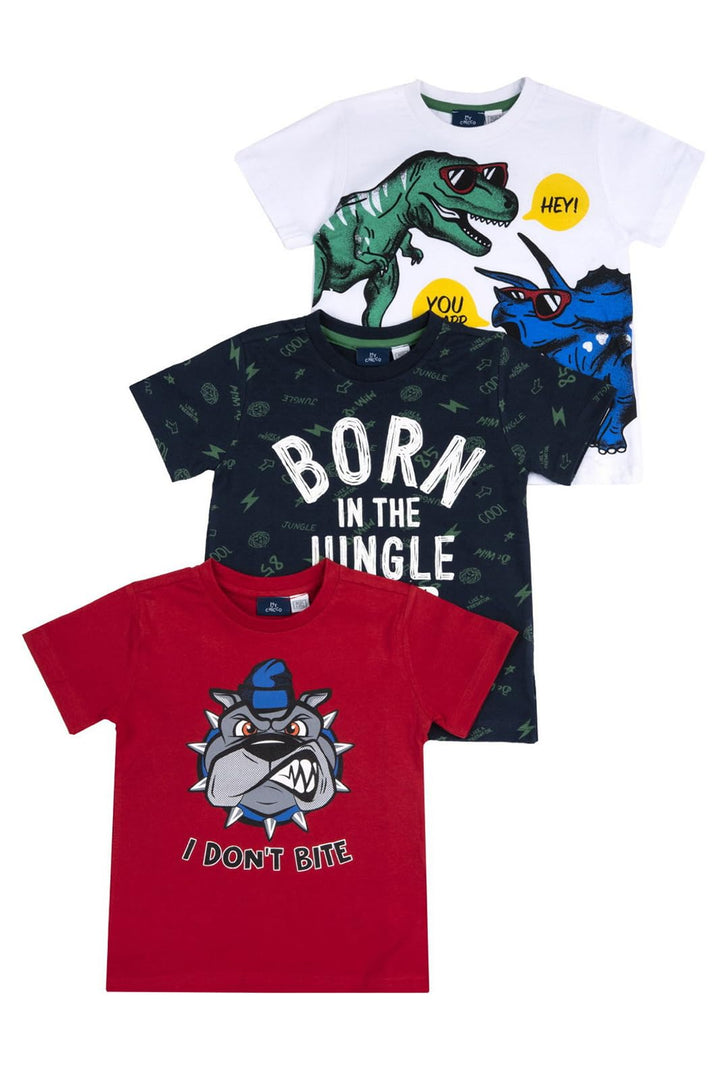 Chicco, Kinder T-Shirt, 3er-Set Kurzarmshirts, Aus 100% Baumwolle, Für Modische Frühlings- Und Somme