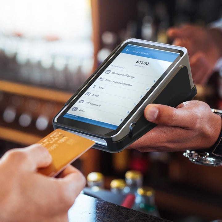 Schutzhülle und Displayschutzfolie für Square Terminal Card Reader, Aussengehäuse mit rutschfester U