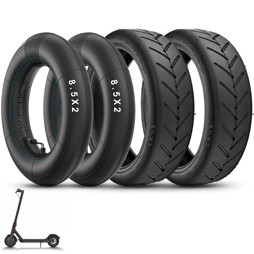 E Scooter Reifen 8 1/2 x2 Schlauch für Xiaomi Pro 2/Pro/M365/1S/Mi 3, 50/75-6.1 Reifen und Schlauch