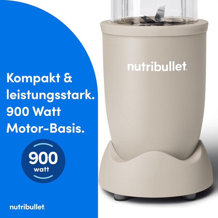 Nutribullet Pro 900 Smoothie Maker, Multifunktions-, Obst- & Gemüsemixer, kompaktes Design, einfache