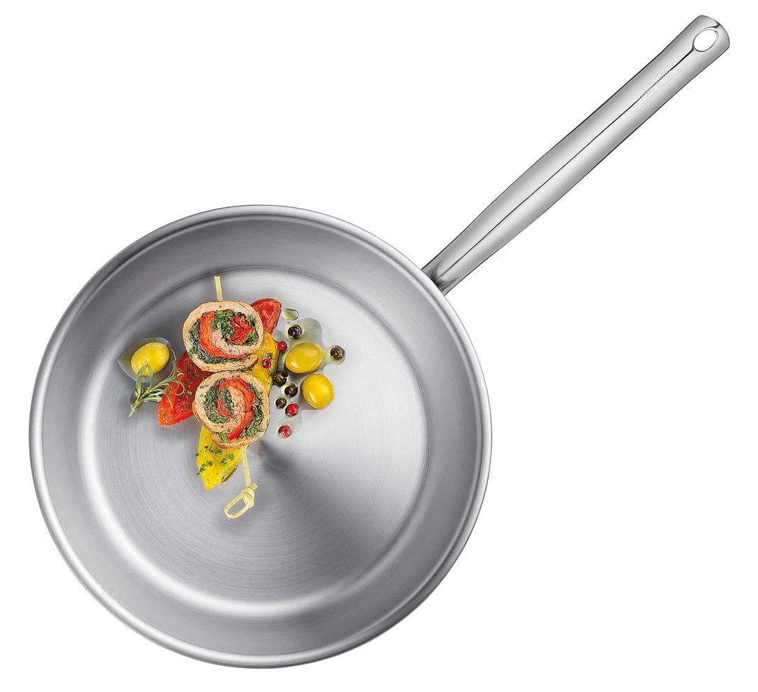 Spring Brigade Premium Bratpfanne , Ø 20 cm, Höhe: 3,4 cm , Edelstahl mit Aluminiumkern, für alle He