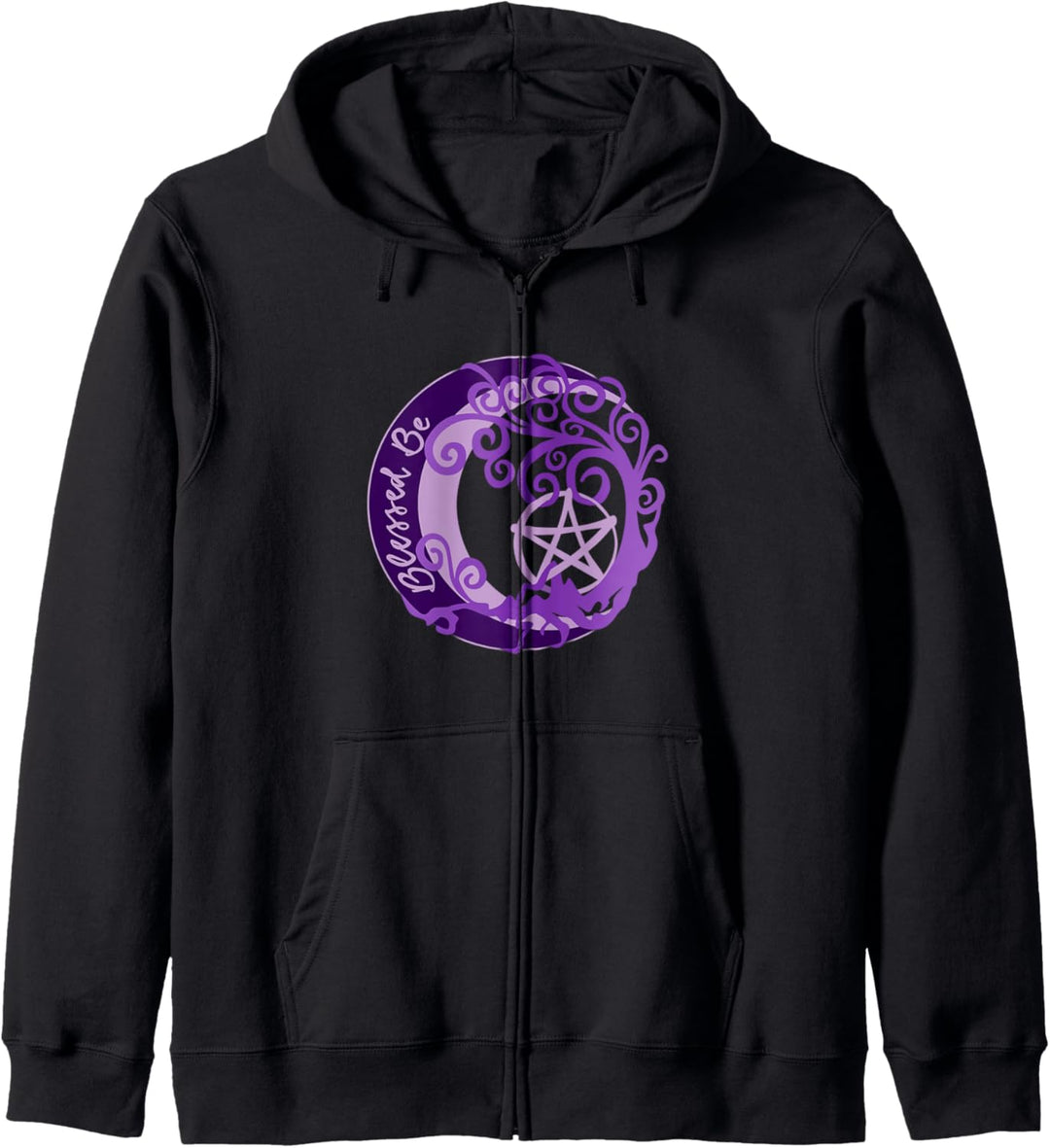 Wiccan Pagan, Baum des Lebens Pentacle, Sei gesegnet, Hexe Kapuzenjacke