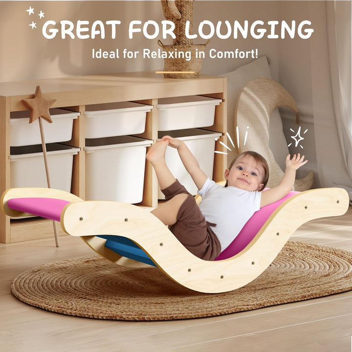 Montessori Indoor Spielset: 7-in-1 Klettergerüst mit Rutsche, Bogen & Matte für Kleinkinder und Kind
