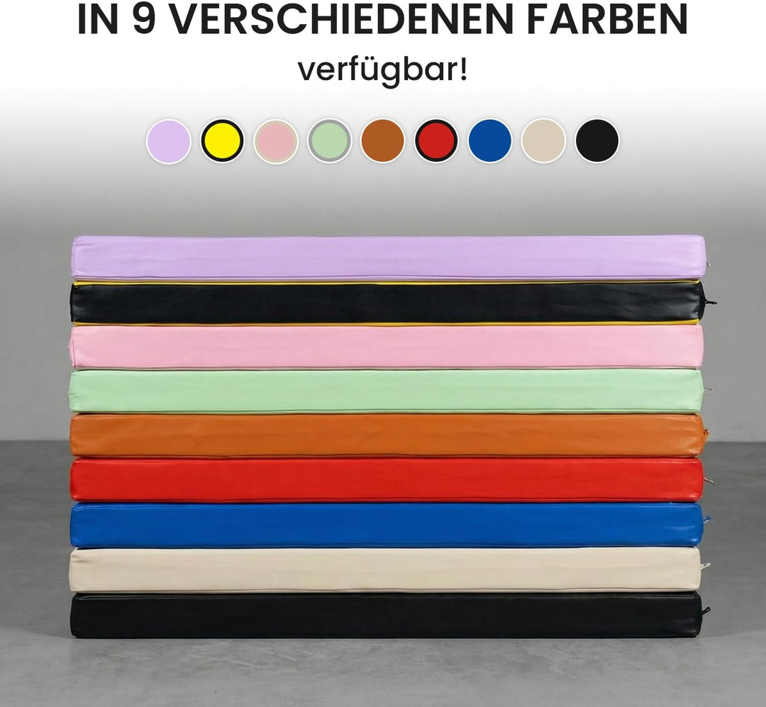 Jeflex - Weichbodenmatte &amp; Turnmatte 100 x 70 x 8 cm MADE IN GERMANY/Gymnastikmatte tragbar/platzspa