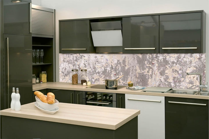 DIMEX Küchenrückwand Folie Selbstklebend ABGEBROCHENE BETONWAND II 260 x 60 cm | Klebefolie - Dekofo