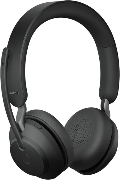 Jabra Evolve2 65 Wireless PC Headset – Noise Cancelling UC Certified Stereo Headphones With Long-Las