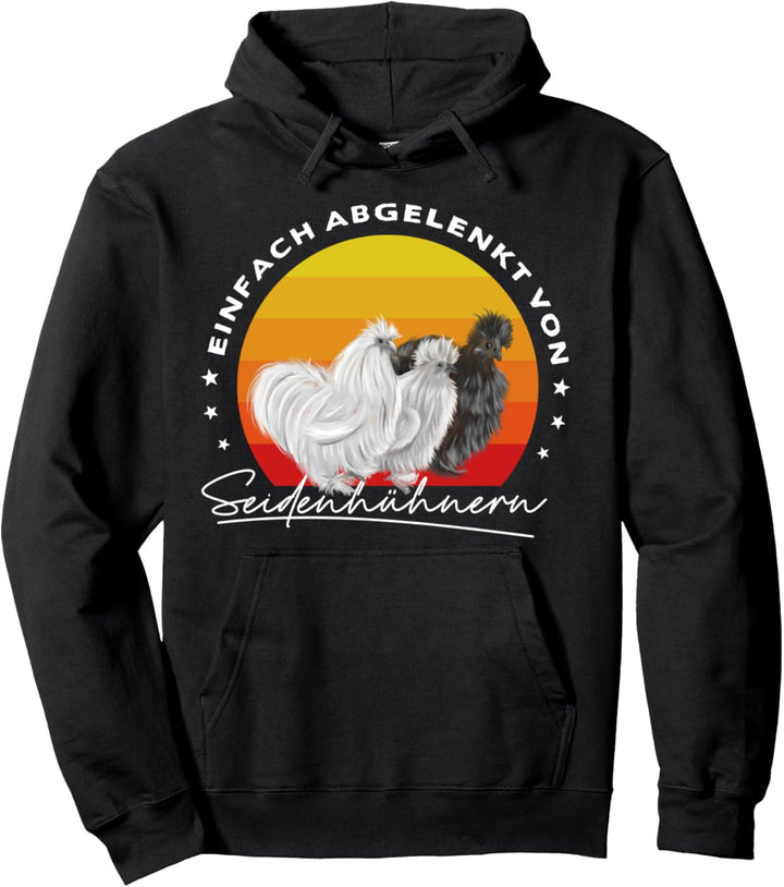 Einfach abgelenkt von Seidenhühnern Seidenhuhn Züchter Pullover Hoodie