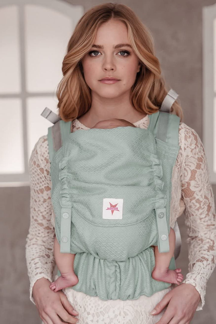 KOKADI Babytrage Flip Heart2Heart Unisize – Ergonomisch, sicher & anpassbar, handgefertigt aus 100%