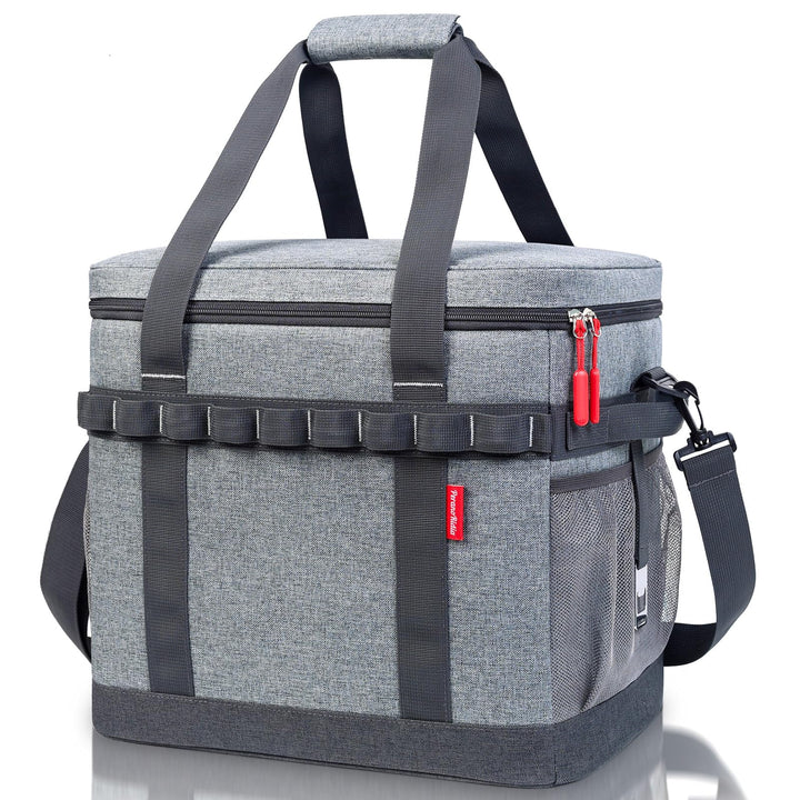 Kühltasche 40L, 12h Kühlung, Gross Faltbar Picknicktasche, Kühlbox Tragbare Isoliertasche für Auto &
