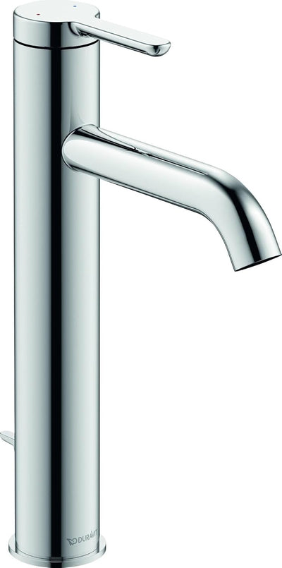 Duravit C.1 Waschtischarmatur, Grösse L (Auslauf Höhe 173 mm). Wasserhahn Bad mit Zugstangen-Ablaufg