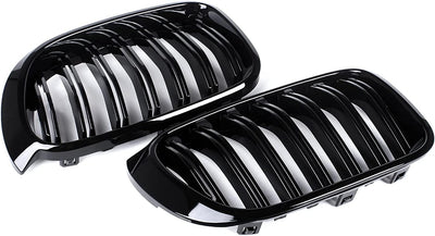 Gangying F25 Nieren Schwarz Kühlergrill für BMW X Serie X3 X4 F25 F26 Grill 2014-2018 ABS glänzend s
