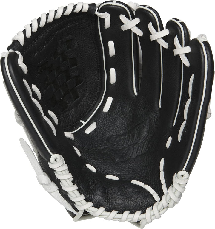 Rawlings Shut Out Youth Softball Glove Series Rechte Hand Wurf 30 cm (12 Zoll) - Korbnetz schwarz /