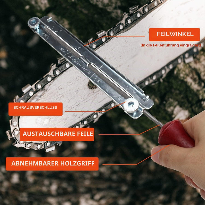 Kettensägen Schärffeilen Kit Sägeketten Feilen Chainsaw Sharpening Files Kit Universal Chainsaw File
