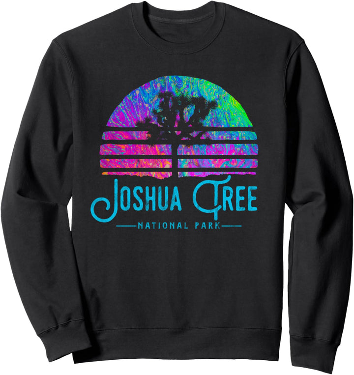 Joshua Tree National Park Psychedelic Festival Vibe Graphic Sweatshirt