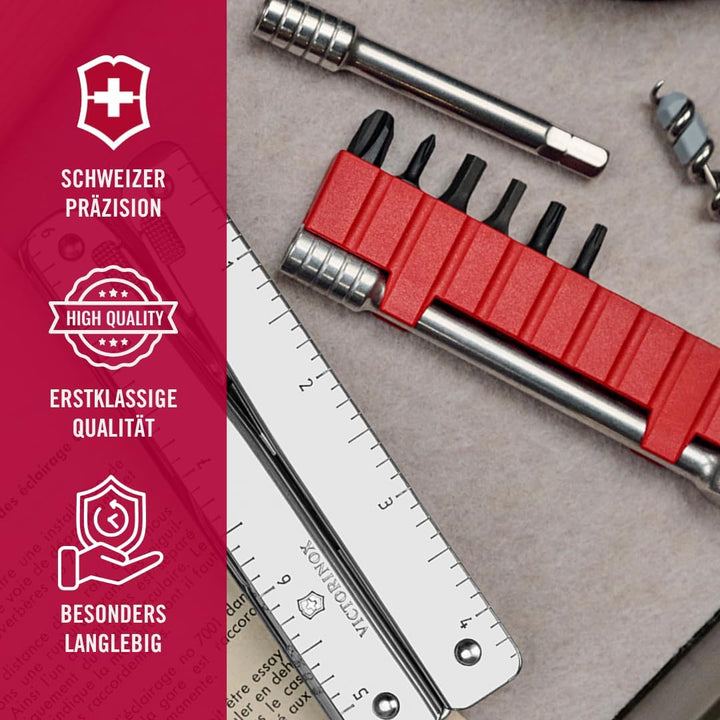 Victorinox Schweizer Taschenmesser Swiss Tool X Plus Ratchet, 40 Funktionen, Multitool inkl. Kombi-S