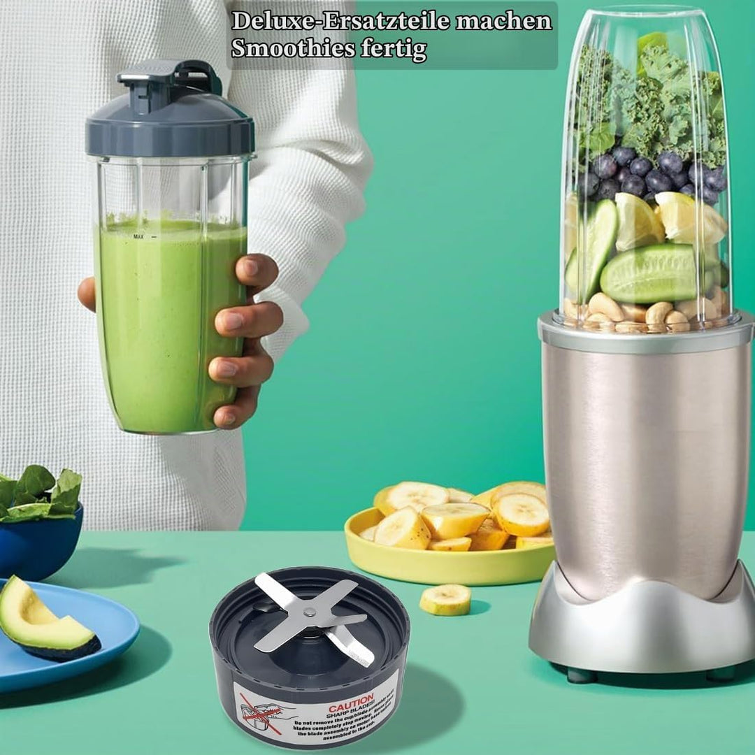Ersatzteile Zubehör für nutribullet Elektrischer Mixer - 950ml Becher &amp; Extraktor Klinge mit Flip-To