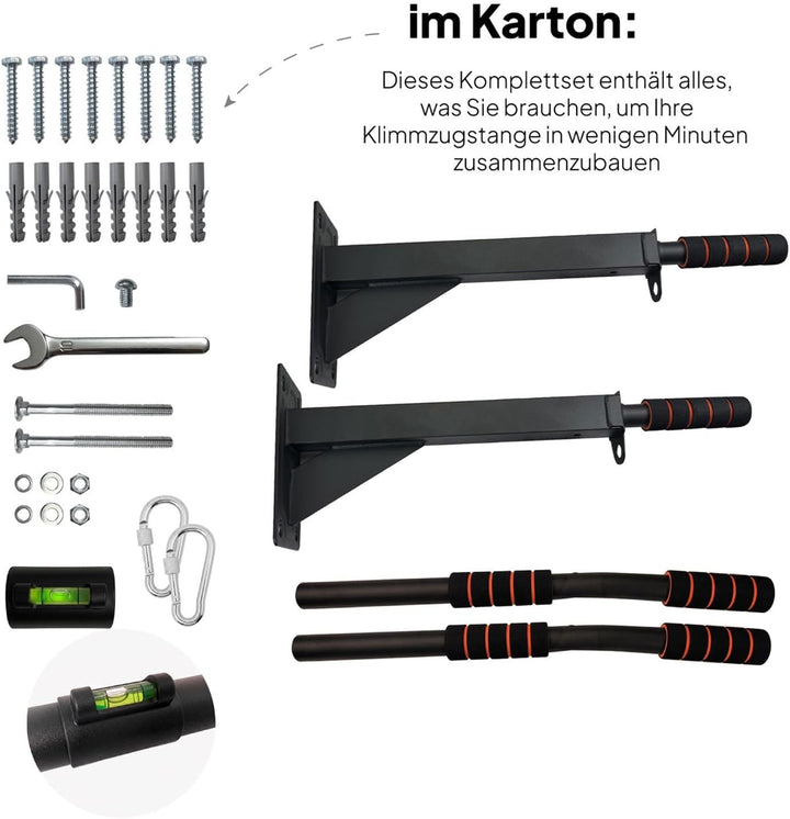 OcioDual Klimmzugstange Wand, Klimzugstange, Sportgeräte Zuhause Für Heimtraining, Klimmzugstange Fr