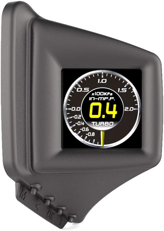 Clenp OBD- Und GPS-Messgerät, AP-1-Auto-HUD-Head-up-Display OBD-GPS-Tachometer A-Säule Mittelkonsole