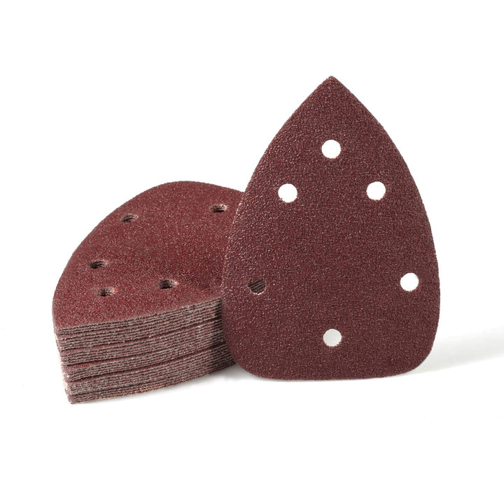 SPEEDWOX 30 Stück Maus-Detailschleifer Schleifpapier 6 Loch, Körnung 40, Haken- und Schlaufen-Detail