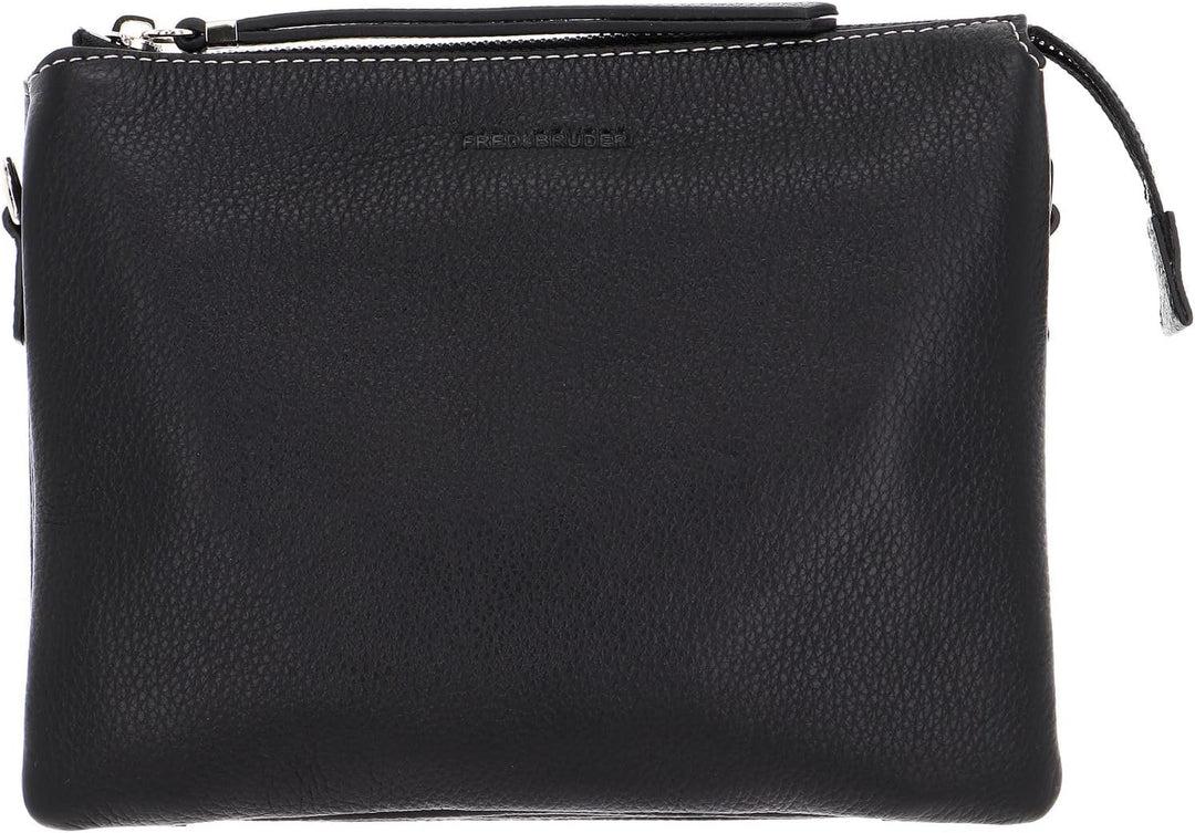 FREDsBRUDER Ferrara Umhängetasche Leder 22 cm Einheitsgrösse Schwarz, Einheitsgrösse Schwarz