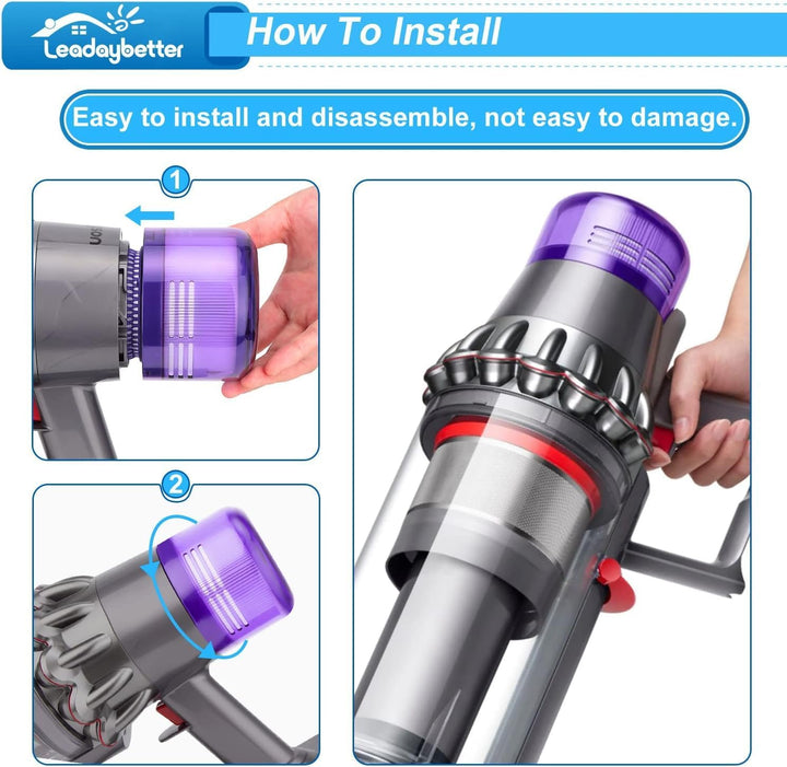 3 Stück Ersatzteile Filter für Dyson V11 V15 SV14 SV22 Absolute Animal Extra Pro Detect Torque Drive