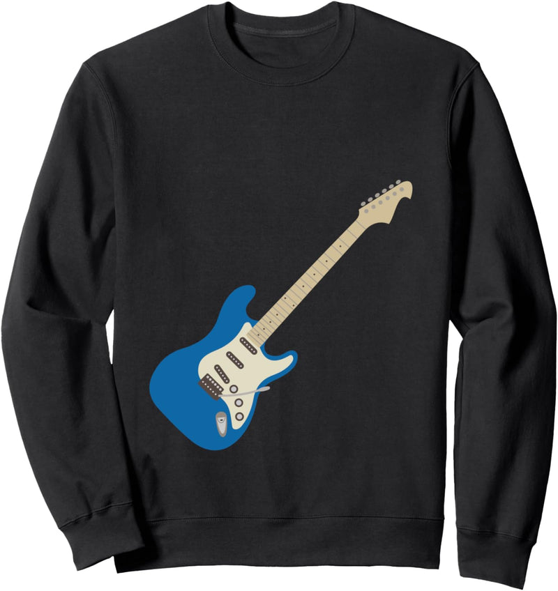 Blaue E-Gitarre Sweatshirt