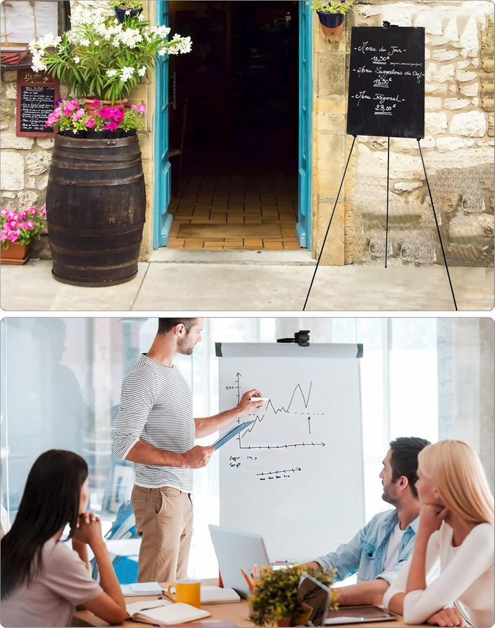 QWORK® verstellbare staffelei, 50-160cm, zusammenklappbare stativ staffelei, für malen, poster, mit