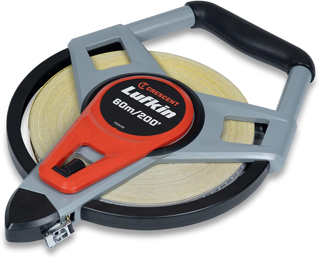 Lufkin FE60CME Glasfaser-Massband 60m x 19mm / 200' x 3/4, mit metrische und englische Masseinteilun