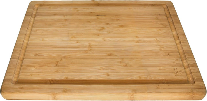 Outdoor und Küche Schneidebrett aus Bambus Holz mit Saftrille, zubehör zum Fleisch schneiden, Grill