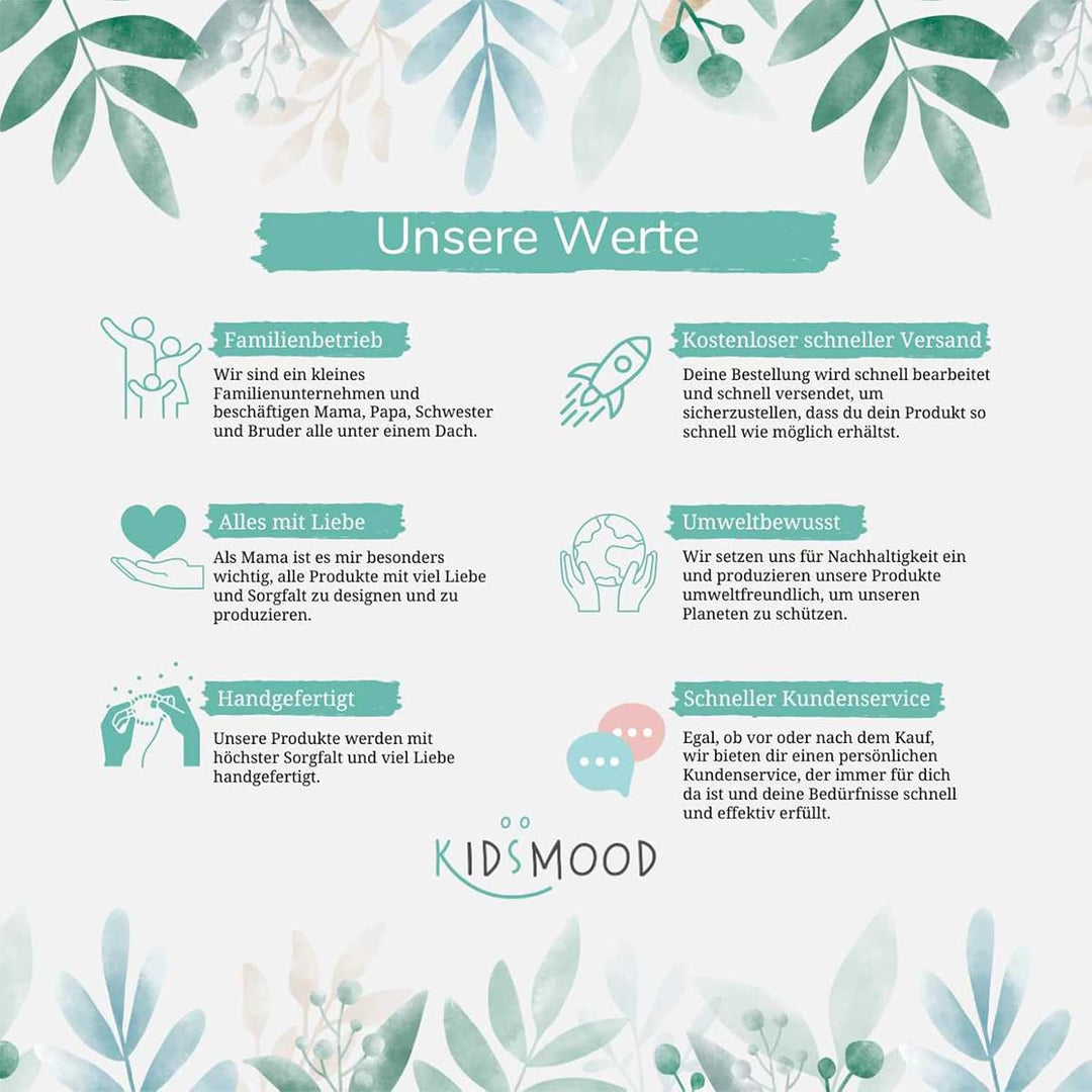 KIDSMOOD - Erinnerungsbox Baby, personalisierte Holzkiste mit Deckel, Ideal zur Aufbewahrung von Eri
