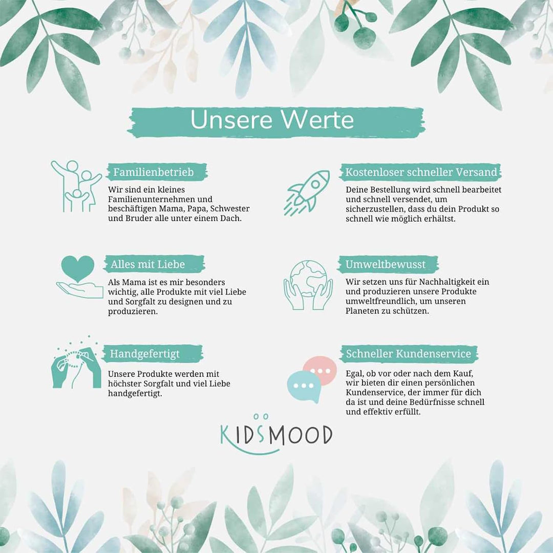 KIDSMOOD - Erinnerungsbox Baby, personalisierte Holzkiste mit Deckel, Ideal zur Aufbewahrung von Eri